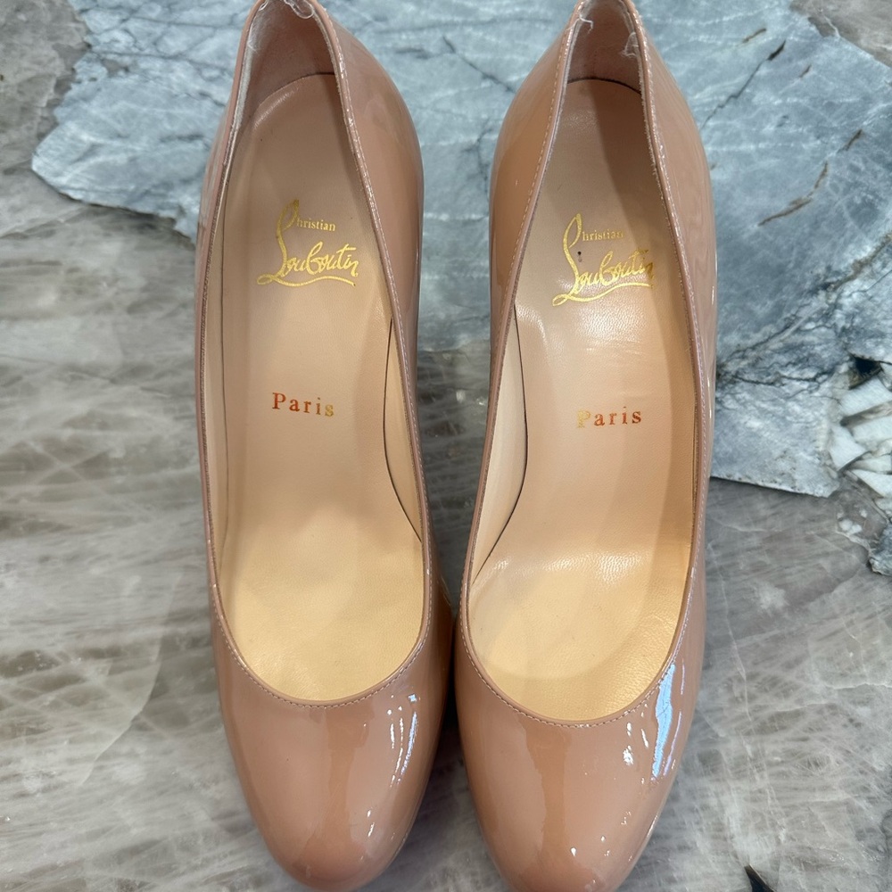 Louboutin New Simple Pump 85 Patent heels